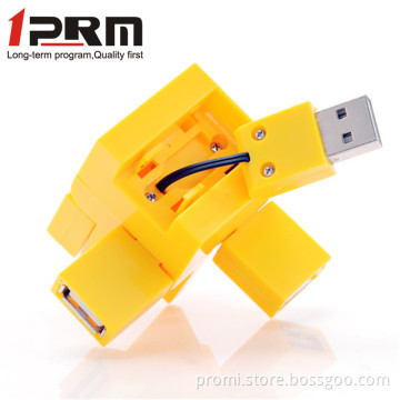 Hot plug & play 4 Port USB Hub supports Windows 7/98/ 98SE/ Vista/ ME/ 2000 / XP/ Mac OS X9.0 and Linux 2.4 later version M-6015